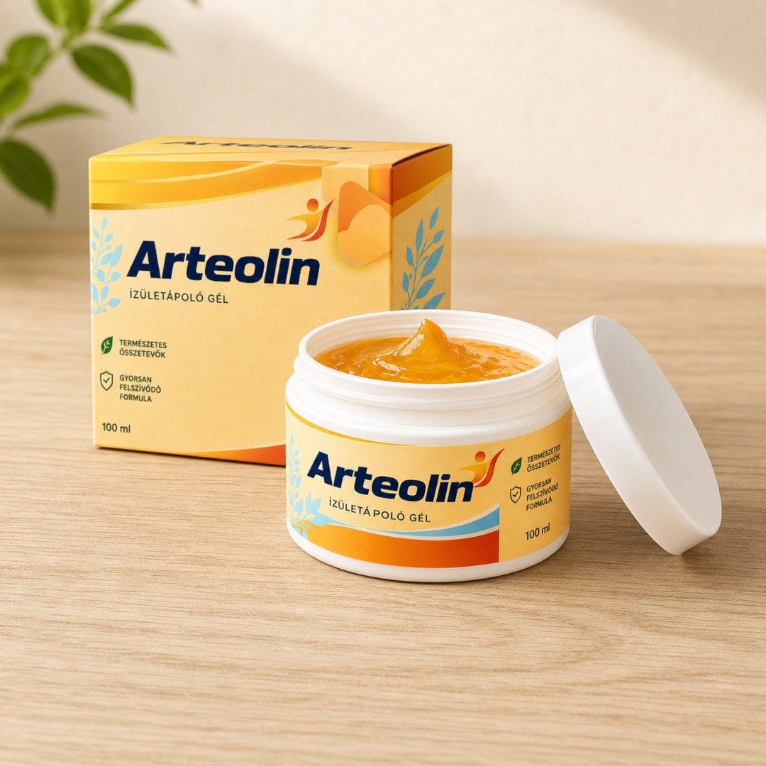 Arteolin melegítő kozmetikai gél tégelye